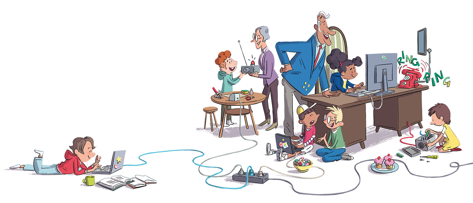Démonstration au bureau présidentiel