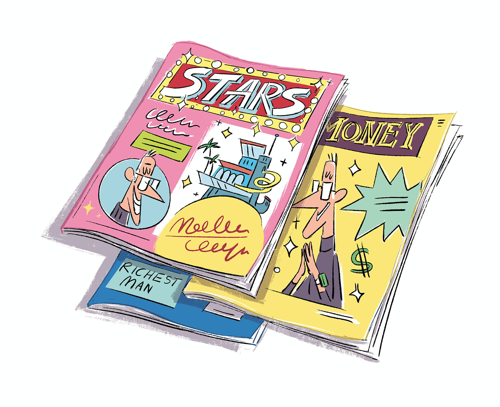 زنگِمن، ستاره مجلات.