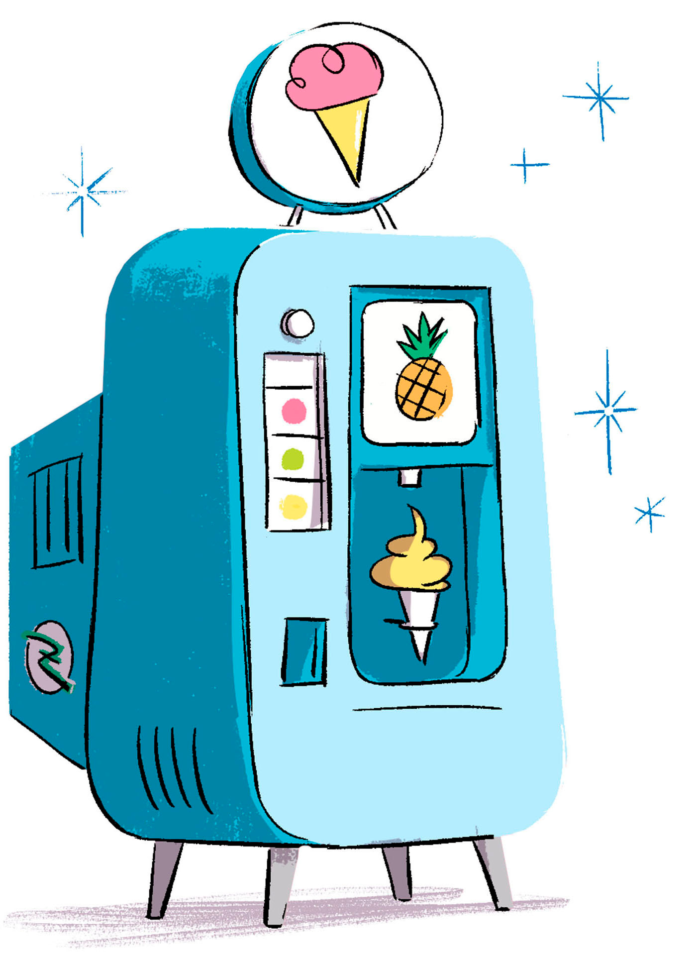 دستگاه بستنی‌سازی اصلی زنگِمن