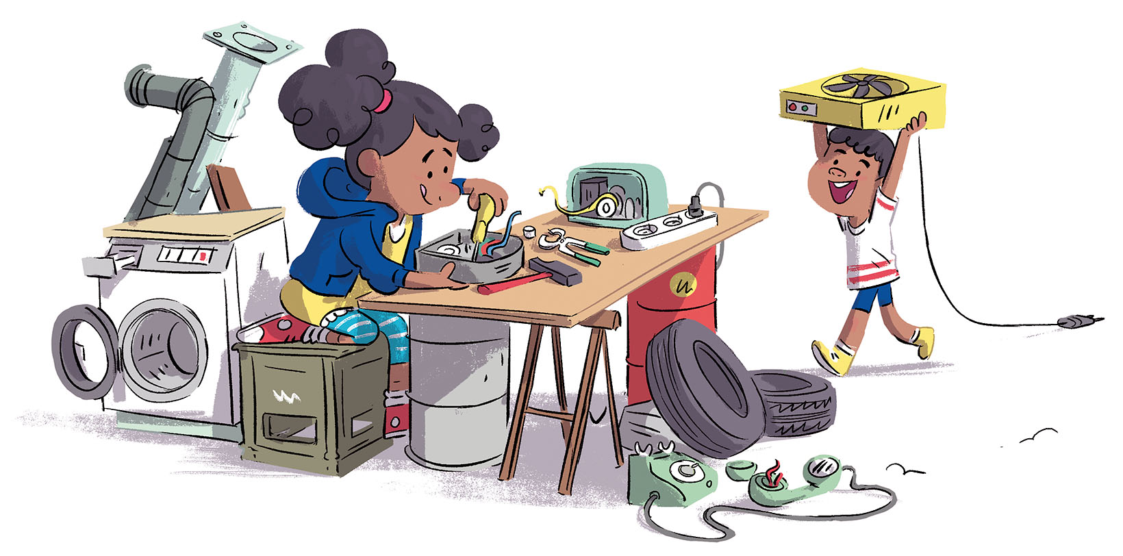 اِدا مشغول تعمیر است