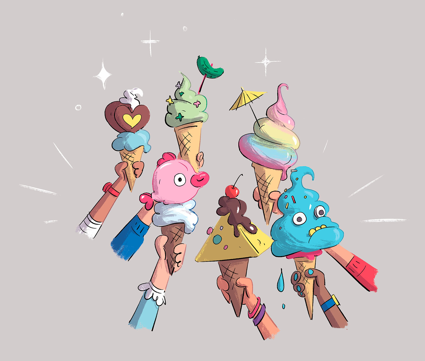 یکی برای همه، همه برای بستنی!