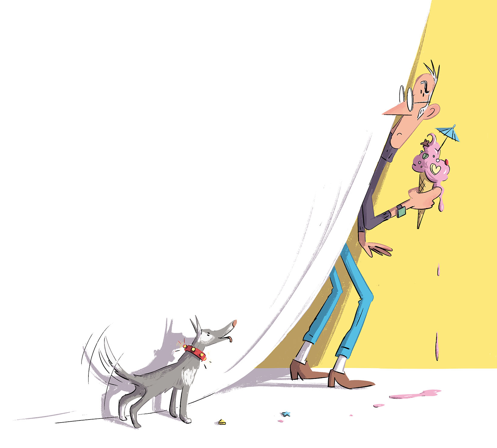 Zangemann caught red-handed tasting personalized ice cream