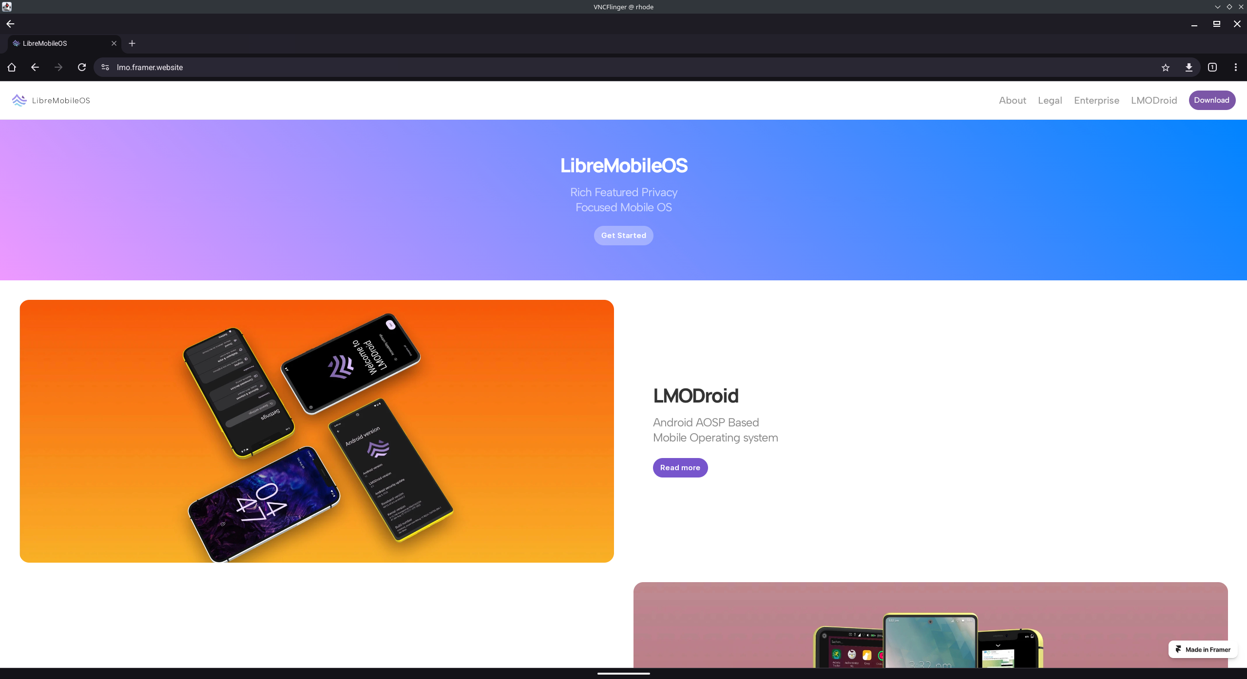 Enhanced Desktop Mode LibreMobile OS